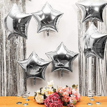 Load image into Gallery viewer, Premium Star foil Balloons Sliver for Birthday party and all occasions, Express delivery all over india ,Book online at the best discounted offer price, Silver Star foil Balloons for birthday decoration ,Silver Star foil Balloons decoration , Silver Star foil Balloons , budget friendly, elite party decors, surprise party decors, indoor and outdoor party decor
