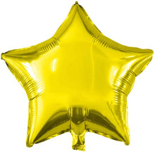 Load image into Gallery viewer, Snow Fair-Star Shaped Foil Balloons-18 Inches-Gold Color-Pack of 5
