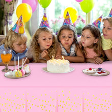 Load image into Gallery viewer, Snow Fair  Premium Pink and Gold Party Supplies  Birthday Party Decorations Pink Disposable Tableware Set - Paper Cups Plates Straws Table Cloth Birthday Party Decor for kids and adults, Express Delivery All Over India . Book Online at the   Best Discounted Offer Price, Budget Friendly, Elite Party Decors, Surprise Party Decors, Indoor and   Outdoor Party Decor
