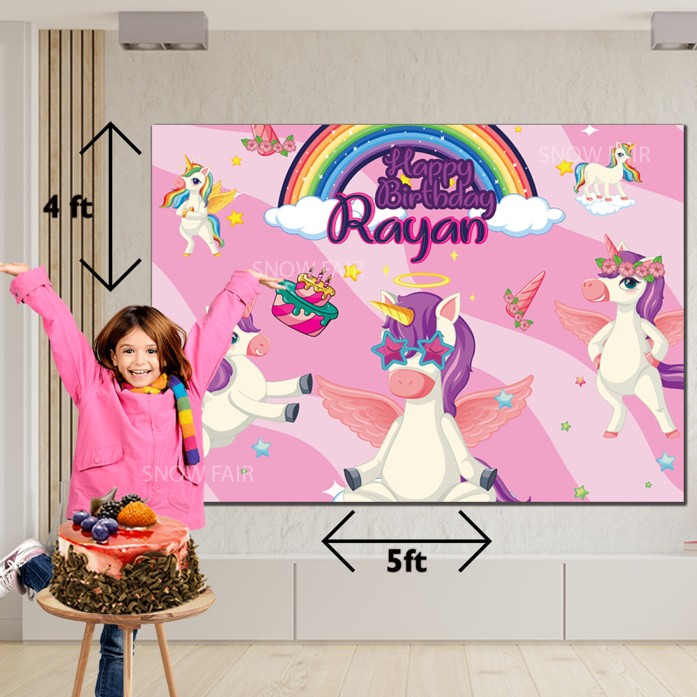Unicorn Backdrop Banner
