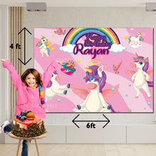 Load image into Gallery viewer, Unicorn Backdrop Banner
