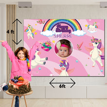 Load image into Gallery viewer, Unicorn Backdrop Banner
