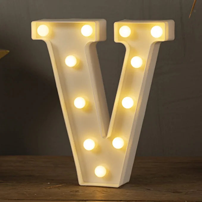 Marquee LED Lights Letter - V