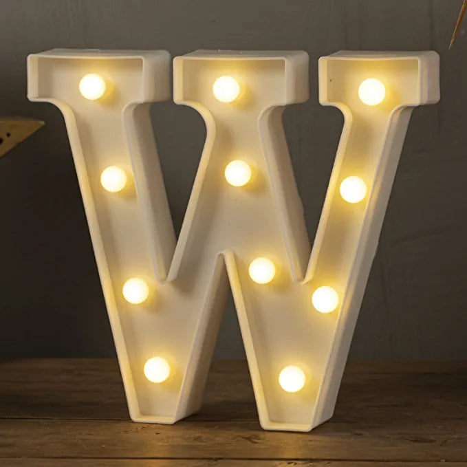 Marquee LED Lights Letter - W
