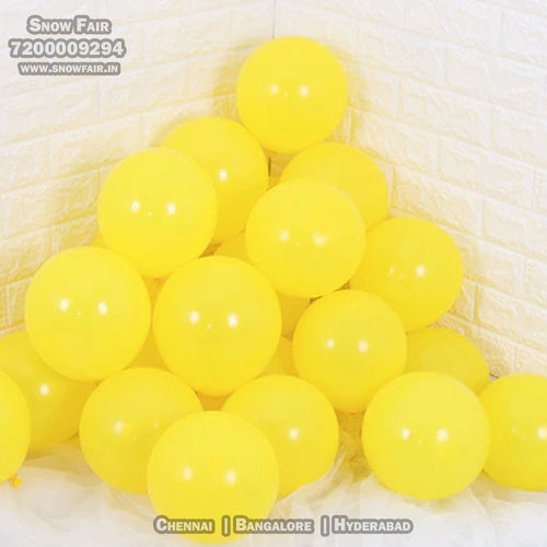 Premium Metallic Yellow Balloons for Birthday party and all occasions. Express delivery all over india . Book online at the best discounted offer price. yellow  balloon decoration for birthday ,  yellow balloon decoration , yellow metallic balloons , yellow balloon decoration