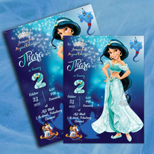 Load image into Gallery viewer, Princess Theme E invitation
