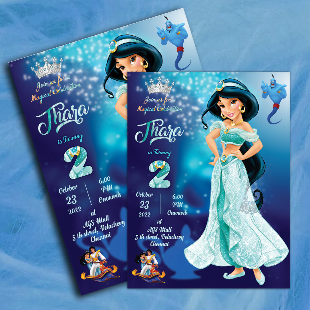Aladdin Invite Aladdin theme E invitation – Snow Fair