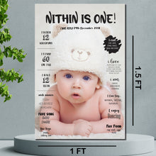 Load image into Gallery viewer, 1st Birthday Chalkboard for kids, first birthday milestone board for baby, baby board, chalkboards for baby,kids chalk board,chalkboards for girl baby chalkboard for boy baby, milestone board for boy baby, milestone board for girl baby . 1st birthday chalk board, first Birthday milestone board for birthday, Express Delivery All Over India . Book Online At The Best Discounted Offer Price, Budget Friendly, Elite Party Decors, Surprise Party Decors, Indoor And Outdoor Party Decor
