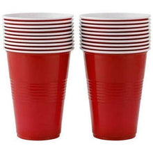 Load image into Gallery viewer, Beer Pong Glass | Red Drinking Cup | Drinking Glass for Party | 16 OZ Volume
