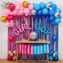 Load image into Gallery viewer, Boy Or Girl Gender Reveal Party Decoration Set for Baby shower party decoration, Express Delivery All Over India . Book Online At The Best Discounted Offer Price, Budget Friendly, Elite Party Decors, Surprise Party Decors, Indoor And Outdoor Party Decor
