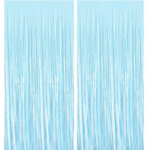 Load image into Gallery viewer, Pastel blue Foil Curtain, Pastel Foil Fringe, Pastel Foil Tinsel, Pastel blue Foil Curtain For Backdrop, Pastel blue Foil Curtain For Backdrop For Brthday,Anniversery,pastel backdrop for partys, Express Delivery All Over India . Book Online At The Best Discounted Offer Price, Budget Friendly, Elite Party Decors, Surprise Party Decors, Indoor And Outdoor Party Decor
