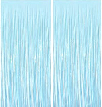Load image into Gallery viewer, Pastel blue Foil Curtain, Pastel Foil Fringe, Pastel Foil Tinsel, Pastel blue Foil Curtain For Backdrop, Pastel blue Foil Curtain For Backdrop For Brthday,Anniversery,pastel  backdrop for partys, Express Delivery All Over India . Book Online At The Best Discounted Offer Price,  Budget Friendly, Elite Party Decors, Surprise Party Decors, Indoor And Outdoor Party Decor
