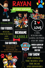 Load image into Gallery viewer, Paw Patrol combo birthday decor ,theme Paw Patrol  for  kits birthday, Paw Patrol birthday kit, Paw Patrol home party decor ,Paw Patrol theme baby name banner customized ,customized Paw Patrol theme, theme for baby boys and girls birthday party, Paw Patrol milestone chalkboard and combo kits Express Delivery All Over India . Book Online At The Best Discounted Offer Price, Budget Friendly, Elite Party Decors, Surprise Party Decors, Indoor And Outdoor Party Decor
